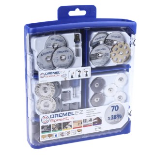 Dremel 70-Piece Multi-tool Accessory Kit with EZ SpeedClic System for Rotary Tools 2615E725JA