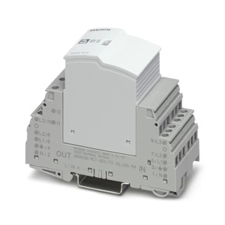 Phoenix Contact 3 Phase Surge Protector 1.5 kV DIN Rail Mount 2905230