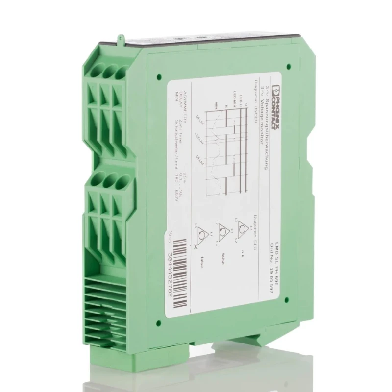 Phoenix Contact 3-Phase DPDT Monitoring Relay, DIN Rail Mount, 174-794 V AC, 30 V DC, Model 2905597