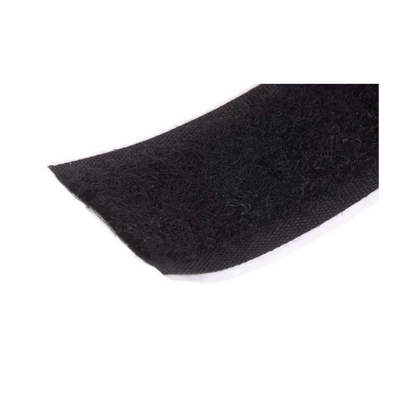 RS PRO Black Hook Tape 20mm Width x 5m Length Rubber Loop Strip 40°C Maximum Operating Temperature 890-4168