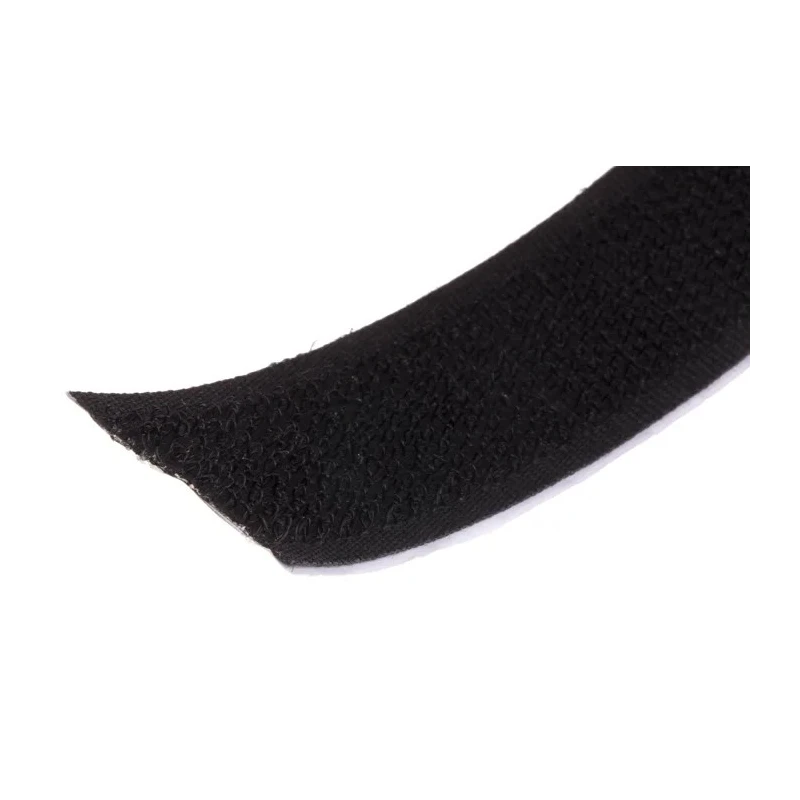 RS PRO Black Hook Tape 20mm Width x 5m Length Synthetic Rubber Hook Strip, Maximum 40°C Operating Temperature 890-4155