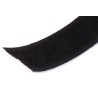RS PRO Black Hook Tape 20mm Width x 5m Length Synthetic Rubber Hook Strip, Maximum 40°C Operating Temperature 890-4155
