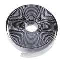 RS PRO Black Hook Tape 20mm Width x 5m Length Synthetic Rubber Hook Strip, Maximum 40°C Operating Temperature 890-4155