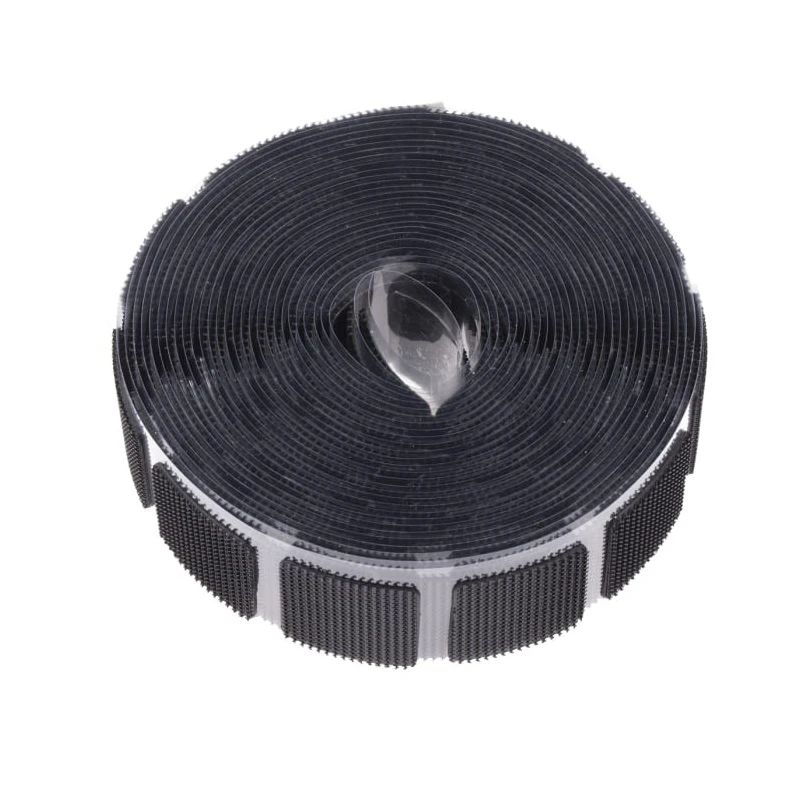 RS PRO Black Hook & Loop Tape, 25mm Width x 5m Length, Synthetic Rubber, 40°C Max Operating Temperature 890-4165