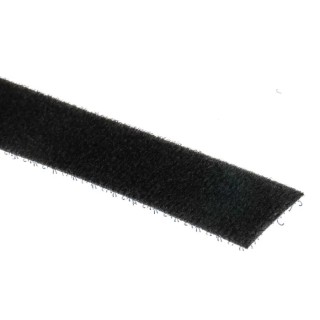 RS PRO Black Hook & Loop Tape 20 mm Width x 5 m Length, High Shear Strength 890-4159