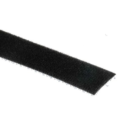 RS PRO Black Hook & Loop Tape 20 mm Width x 5 m Length, High Shear Strength 890-4159