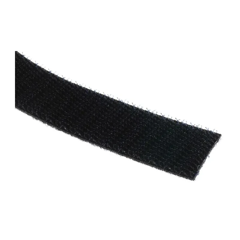 RS PRO Black Hook & Loop Tape 20 mm Width x 5 m Length, High Shear Strength 890-4159