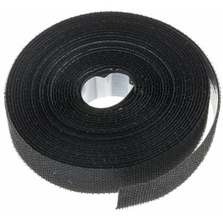 RS PRO Black Hook Tape 20 mm Width x 5 m Length Synthetic Rubber Adhesive Tape 890-4161