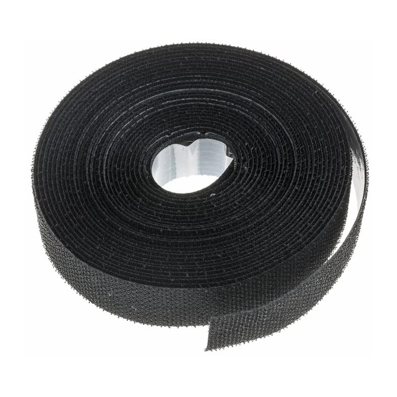 RS PRO Black Hook Tape 20 mm Width x 5 m Length Synthetic Rubber Adhesive Tape 890-4161