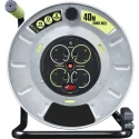 RS PRO 40m Cable Reel with 4 Socket Type G BS Sockets, 240V, 13A, HO5VV Series 889-2501