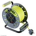 RS PRO 50 m 4 Socket Type G Cable Reel with 13A Current, 240V, Polyvinyl Chloride Jacket 889-2504