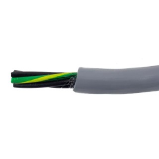 Alpha Wire Ecogen Ecoflex PUR Control Cable 5 Cores 0.5mm² 20 AWG Unscreened 30m Grey Modified Polyphenylene 80022 SL005