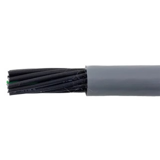 Alpha Wire Ecogen Ecoflex PUR Control Cable 18 Cores 0.5mm² 20 AWG Grey Unscreened 30m 600V 90°C 80027 SL005