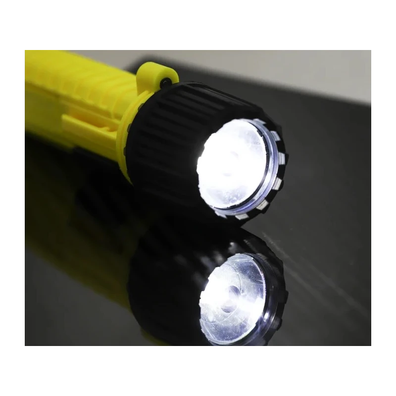 RS PRO ATEX Intrinsically Safe LED Torch Yellow 157 lm Luminous Flux, IP67 Rated Waterproof, 172 mm Length 890-2995