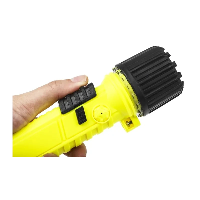 RS PRO ATEX Intrinsically Safe LED Torch Yellow 157 lm Luminous Flux, IP67 Rated Waterproof, 172 mm Length 890-2995
