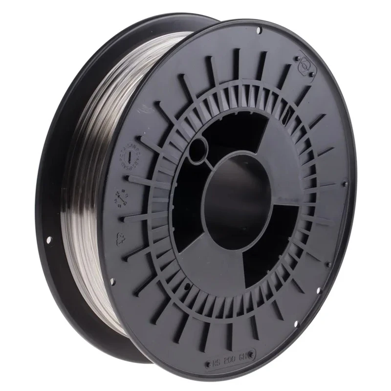 RS PRO 2.85 mm Transparent PET-G 3D Printer Filament, 500 g 891-9312
