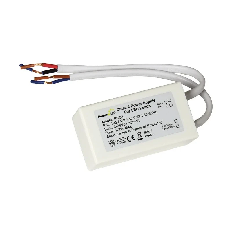 PowerLED IP65 1 Output LED Driver Module, 3V-36V, 8W, 85mA Constant Current AC-DC Driver 