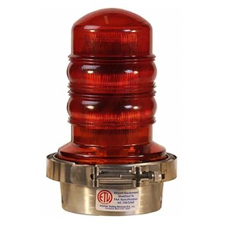 Dialight LED Beacon Steady Burn Visual Signal Light 120V AC Height 283.1mm Base Diameter 147mm 860-1R01-001