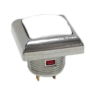 RS PRO Miniature Momentary Push Button Switch Panel Mount 13.6 mm Cutout SPST White LED IP67 250 V 891-9826
