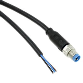 TE Connectivity Male 3 Way Straight to Unterminated Sensor Actuator Cable 1.5m, Polyvinyl Chloride Jacket, IP65 1-2273000-1
