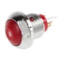 RS PRO Illuminated Miniature Push Button Switch, Momentary, Panel Mount, 13.6 mm Cutout, SPST, Yellow LED, IP67 891-9842