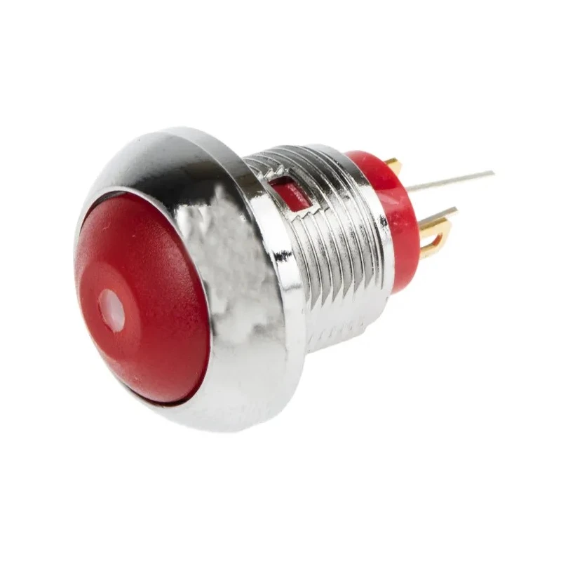 RS PRO Illuminated Miniature Push Button Switch, Momentary, Panel Mount, 13.6 mm Cutout, SPST, Yellow LED, IP67 891-9842