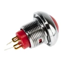 RS PRO Illuminated Miniature Push Button Switch, Momentary, Panel Mount, 13.6 mm Cutout, SPST, Yellow LED, IP67 891-9842