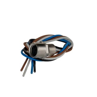 TE Connectivity Circular Connector 4 Contacts Panel Mount Socket Female M8 Series IP67 30V 4A 1-2120959-1