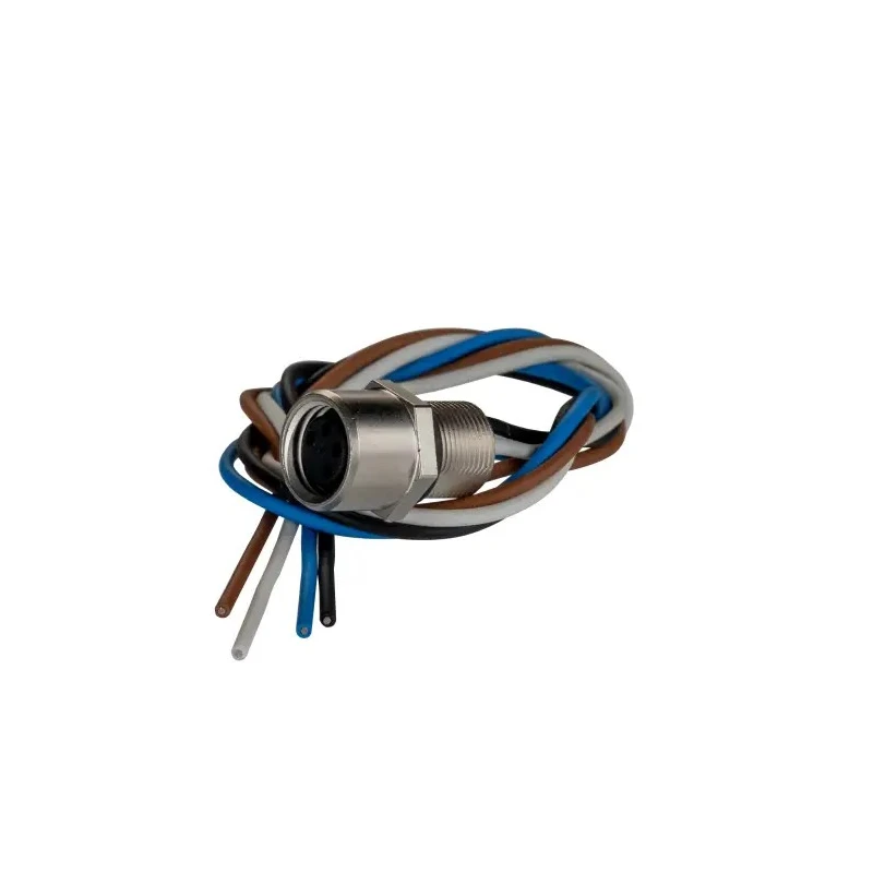 TE Connectivity Circular Connector 4 Contacts Panel Mount Socket Female M8 Series IP67 30V 4A 1-2120959-1