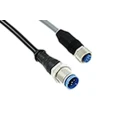 TE Connectivity Female 8 Way Straight to Male 8 Way Straight Sensor Actuator Cable 1.5m 30V AC 2273115-4