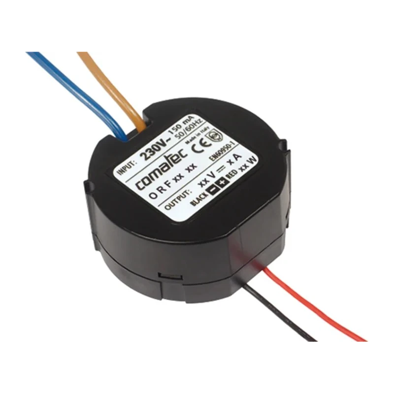 Comatec Switching Power Supply 12V dc, 12 W, 1A Output, Miniature Flat Design ORF.12.12