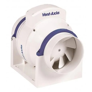 Vent-Axia ACM Round In Line Mount Extractor Fan 230V AC 114W 256 m³/h 23 dBA Duct Size 100 mm ACM100T