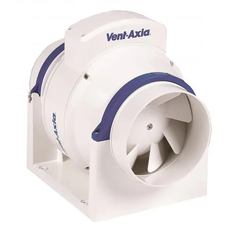Vent-Axia ACM Round In Line Mount Extractor Fan 230V AC 114W 256 m³/h 23 dBA Duct Size 100 mm ACM100T