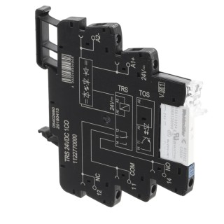 Weidmüller TRS Series Interface Relay DIN Rail Mount 24V Coil Voltage SPDT Contact Configuration 6A Switching 1122770000