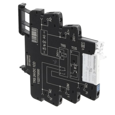 Weidmüller TRS Series Interface Relay DIN Rail Mount 24V Coil Voltage SPDT Contact Configuration 6A Switching 1122770000