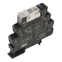 Weidmüller TRS Series Electromechanical Interface Relay DIN Rail Mount 120V Coil DPDT 8A Silver Alloy Contacts 1123530000