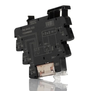 Weidmüller TRS Series Interface Relay DIN Rail Mount 24V Coil DPDT 20mA 1123490000