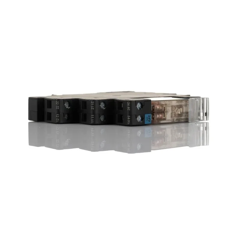 Weidmüller TRS Series Interface Relay DIN Rail Mount 24V Coil DPDT 20mA 1123490000