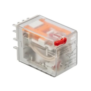 Weidmüller Panel Power Relay 24V AC Coil 5A Switching Current 4PDT DRM Series 7760056101