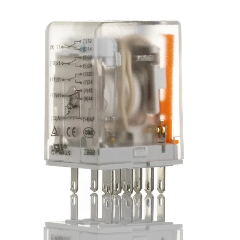 Weidmüller Panel Power Relay 24V DC Coil 5A Switching Current 4PDT DRM Series 7760056097