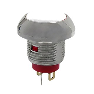 RS PRO Illuminated Miniature Push Button Switch, Momentary, Panel Mount, 13.6 mm Cutout, SPST, Blue LED, IP67, 250 891-9851