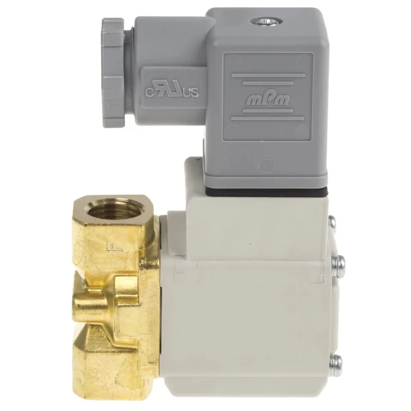 SMC Pneumatic Solenoid Valve 2/2 Solenoid/Spring G Brass Body, 24V DC, 4.5W, VX214FGAXB