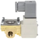 SMC Pneumatic Solenoid Valve, Pilot Operated Diaphragm, Brass Body, G 1/4 Port, 24V DC, 1.5 Mpa Max Pressure, VXD232AGA