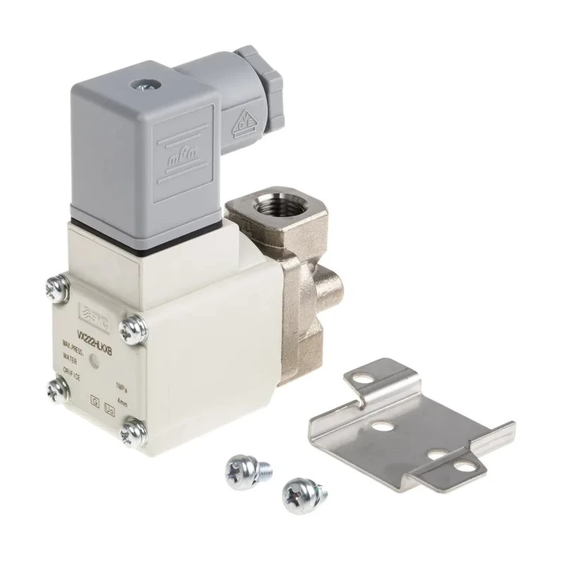 SMC Pneumatic Solenoid Valve 2/2 NC Solenoid Spring G VX Series 230V AC Stainless Steel VX222HLKXB