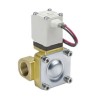 SMC Pneumatic Solenoid Valve, Solenoid G 1in Port Size, 24V DC, Brass Body, 1.5 MPa Pressure, VXD262NGA