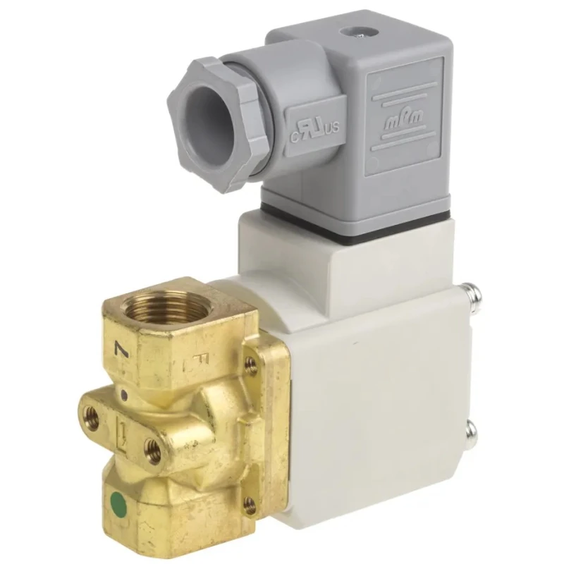 SMC Pneumatic Solenoid Valve 2/2 Solenoid/Spring, Brass Body, 24V dc, 239.4L/min Flow Rate VX224EGAXB