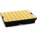 RS PRO Spill Control Spill Tray with Grate Polyethylene 40 L Capacity Industrial Storage 893-0378