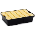 RS PRO Spill Control Spill Tray with Grate Polyethylene 20L Industrial Storage 893-0369