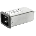 Schurter IEC Connector C20 Male 16A 250V AC Screw Mount Quick Connect 5130.0000.21