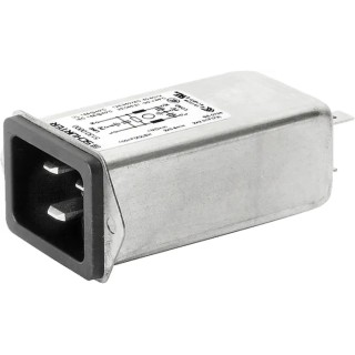 Schurter IEC Connector C20 Male 16A 250V AC Screw Mount Quick Connect 5130.0000.21